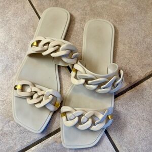 Stylish White Chain Altar’d State Sandals